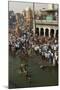 Worshippers at the Ramkund Tank on the Ghats Along the Holy River Godavari-Tony Waltham-Mounted Photographic Print