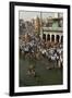 Worshippers at the Ramkund Tank on the Ghats Along the Holy River Godavari-Tony Waltham-Framed Photographic Print