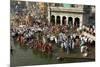 Worshippers at the Ramkund Tank on the Ghats Along the Holy River Godavari-Tony Waltham-Mounted Photographic Print