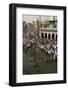 Worshippers at the Ramkund Tank on the Ghats Along the Holy River Godavari-Tony Waltham-Framed Photographic Print