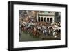 Worshippers at the Ramkund Tank on the Ghats Along the Holy River Godavari-Tony Waltham-Framed Photographic Print