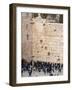 Worshippers at the Western Wall, Jerusalem, Israel, Middle East-Michael DeFreitas-Framed Photographic Print