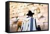 Worshippers at the Western Wall, Jerusalem, Israel, Middle East,-Neil Farrin-Framed Stretched Canvas
