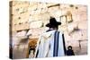 Worshippers at the Western Wall, Jerusalem, Israel, Middle East,-Neil Farrin-Stretched Canvas