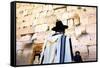 Worshippers at the Western Wall, Jerusalem, Israel, Middle East,-Neil Farrin-Framed Stretched Canvas