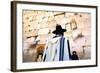 Worshippers at the Western Wall, Jerusalem, Israel, Middle East,-Neil Farrin-Framed Photographic Print