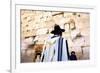 Worshippers at the Western Wall, Jerusalem, Israel, Middle East,-Neil Farrin-Framed Photographic Print