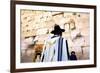 Worshippers at the Western Wall, Jerusalem, Israel, Middle East,-Neil Farrin-Framed Photographic Print