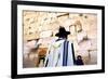 Worshippers at the Western Wall, Jerusalem, Israel, Middle East,-Neil Farrin-Framed Photographic Print