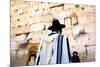Worshippers at the Western Wall, Jerusalem, Israel, Middle East,-Neil Farrin-Mounted Photographic Print