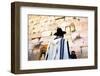 Worshippers at the Western Wall, Jerusalem, Israel, Middle East,-Neil Farrin-Framed Photographic Print