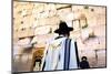 Worshippers at the Western Wall, Jerusalem, Israel, Middle East,-Neil Farrin-Mounted Photographic Print