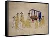 Worshipping an Ancestor-Kim Junkeun-Framed Stretched Canvas