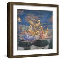 Worshipping Angels-Benozzo Gozzoli-Framed Art Print