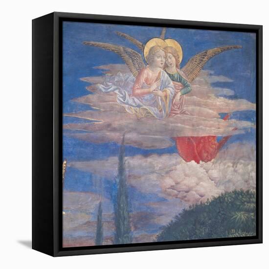 Worshipping Angels-Benozzo Gozzoli-Framed Stretched Canvas