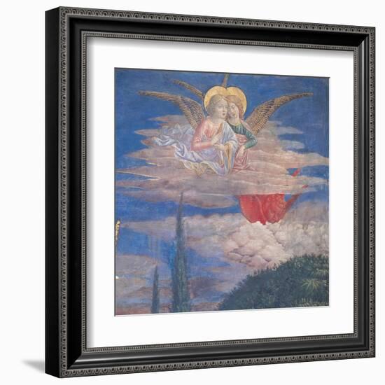 Worshipping Angels-Benozzo Gozzoli-Framed Art Print