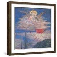 Worshipping Angels-Benozzo Gozzoli-Framed Art Print