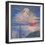 Worshipping Angels-Benozzo Gozzoli-Framed Art Print