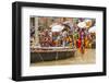 Worshipping Pilgrims on Ganges River, Varanasi, India-Ali Kabas-Framed Photographic Print