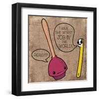 Worst Job-Enrique Rodriguez Jr.-Framed Art Print