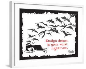 Worst Nightmare-Emily the Strange-Framed Photographic Print