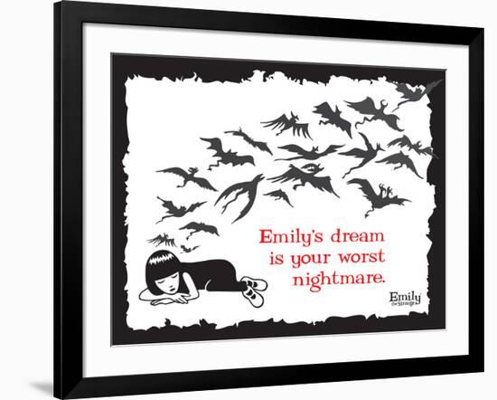 Worst Nightmare-Emily the Strange-Framed Photographic Print