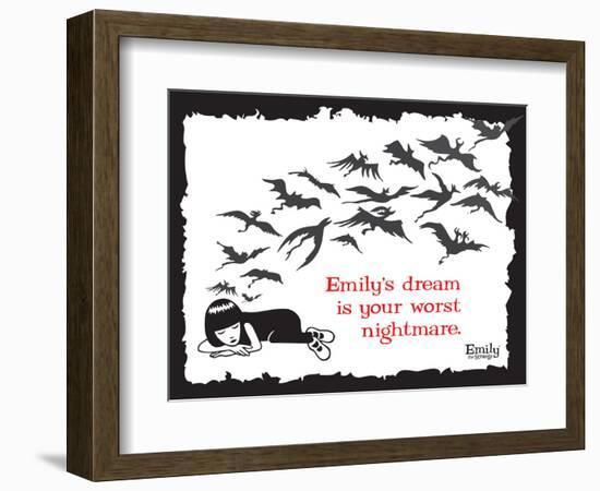 Worst Nightmare-Emily the Strange-Framed Photographic Print