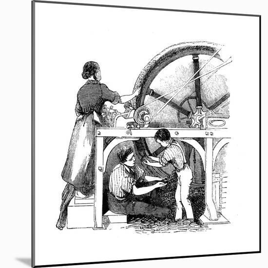 Worsted Manufacturing, C1845-null-Mounted Giclee Print