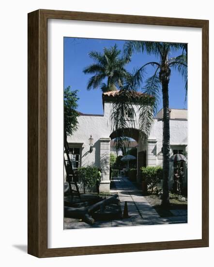 Worth Avenue, Exclusive Mediterranean Style Shopping Street, Palm Beach, Florida, USA-Fraser Hall-Framed Photographic Print