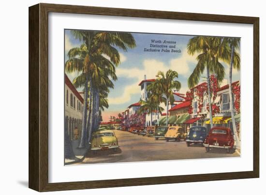 Worth Avenue, Palm Beach, Florida-null-Framed Art Print