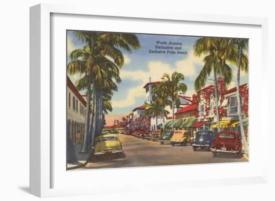 Worth Avenue, Palm Beach, Florida-null-Framed Art Print