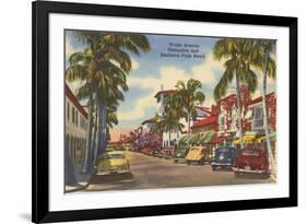 Worth Avenue, Palm Beach, Florida-null-Framed Premium Giclee Print