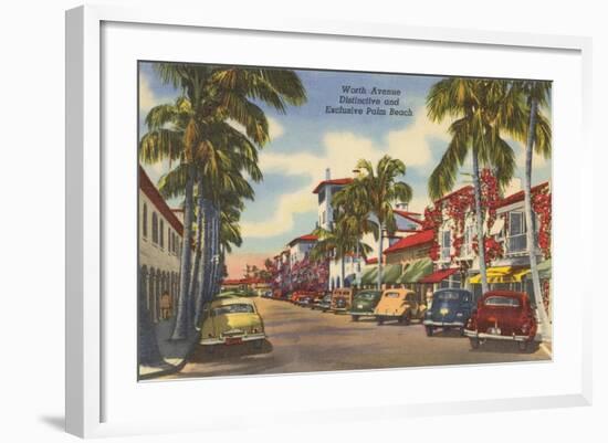 Worth Avenue, Palm Beach, Florida-null-Framed Art Print