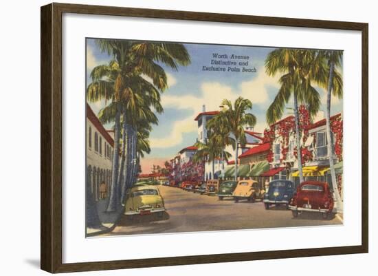 Worth Avenue, Palm Beach, Florida-null-Framed Art Print