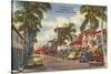 Worth Avenue, Palm Beach, Florida-null-Stretched Canvas