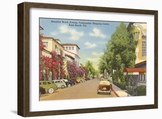 Worth Avenue, Palm Beach, Florida-null-Framed Art Print