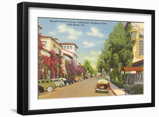 Worth Avenue, Palm Beach, Florida-null-Framed Art Print