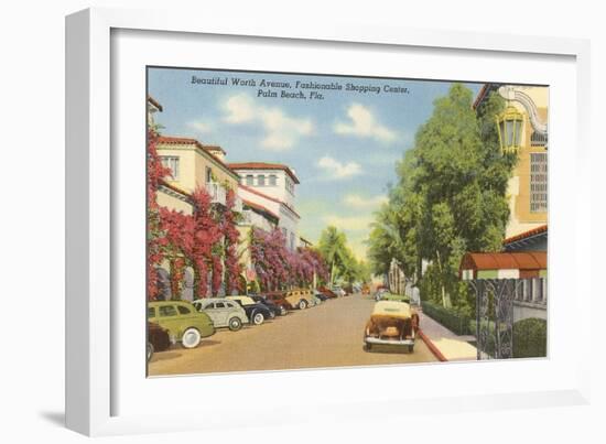 Worth Avenue, Palm Beach, Florida-null-Framed Art Print