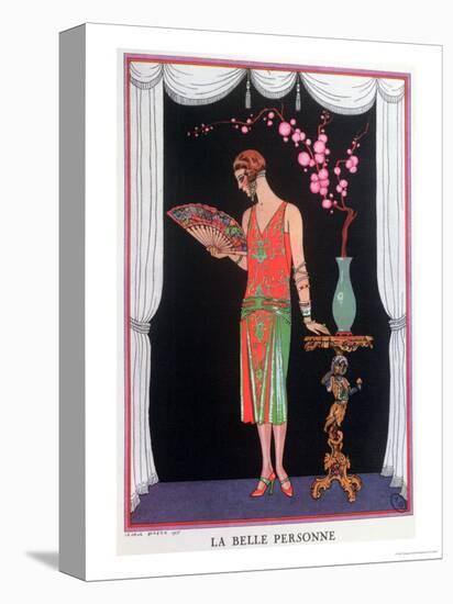 Worth Evening Dress, Fashion Plate from Gazette Du Bon Ton, 1925-Georges Barbier-Stretched Canvas