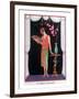 Worth Evening Dress, Fashion Plate from Gazette Du Bon Ton, 1925-Georges Barbier-Framed Giclee Print