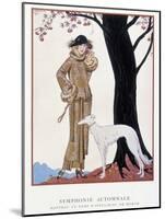 Worth Fall Coat and Dress - in “The Gazette of Good Tone””, 1922. Illustration by George Barbier (1-Georges Barbier-Mounted Giclee Print