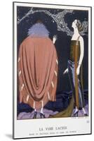 Worth's Evening Dress and Coat: “The Milky Way”” - Illustration by George Barbier (1882-1932), in “-Georges Barbier-Mounted Giclee Print