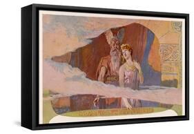 Wotan and Frea Look Out from the Windows of the Heavens-null-Framed Stretched Canvas