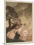 Wotan at the Pyre-Arthur Rackham-Mounted Art Print