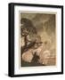 Wotan at the Pyre-Arthur Rackham-Framed Art Print