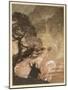 Wotan at the Pyre-Arthur Rackham-Mounted Art Print