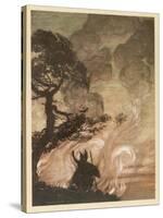 Wotan at the Pyre-Arthur Rackham-Stretched Canvas