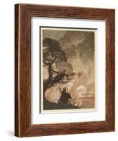 Wotan at the Pyre-Arthur Rackham-Framed Art Print