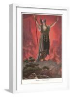 Wotan, Fire Spell-null-Framed Art Print