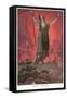 Wotan, Fire Spell-null-Framed Stretched Canvas